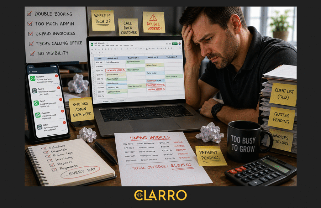 Service Business Management Software: Why Spreadsheets and WhatsApp Stop Working When You Grow 2 Service Business Management Software